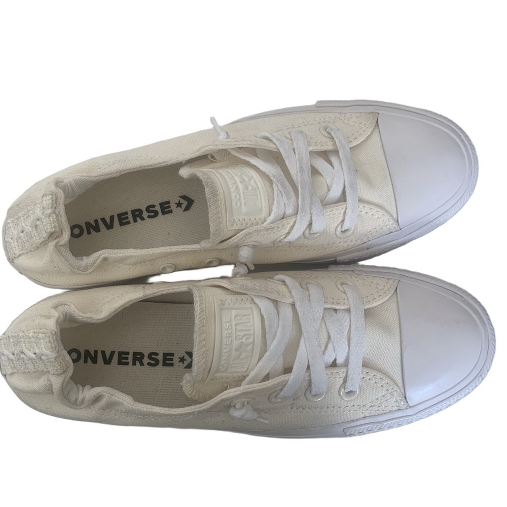 Converse Chuck Taylor All Star Shoreline Low Top Canvas Sneakers in Cream/Egret - Picture 5 of 8